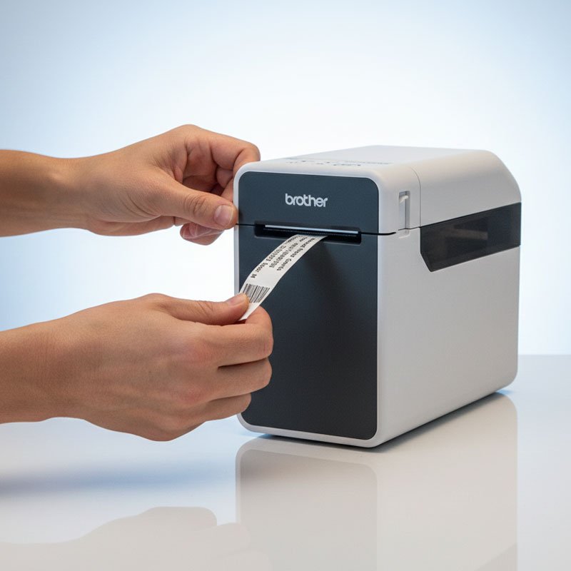 Abc-etiquetaje-impresora-brother-impresion-pulsera-manos-de-operario