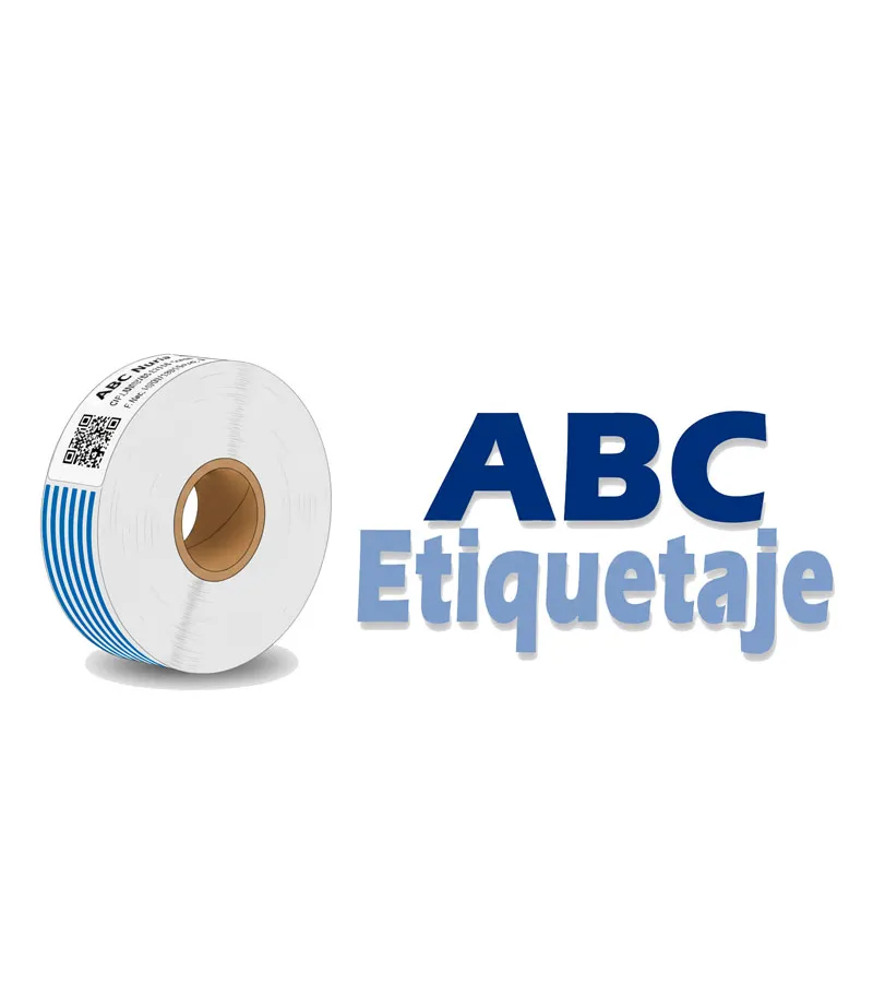 Logotipo de ABC Etiquetaje como empresa fabricante pulseras identificacion hospitales