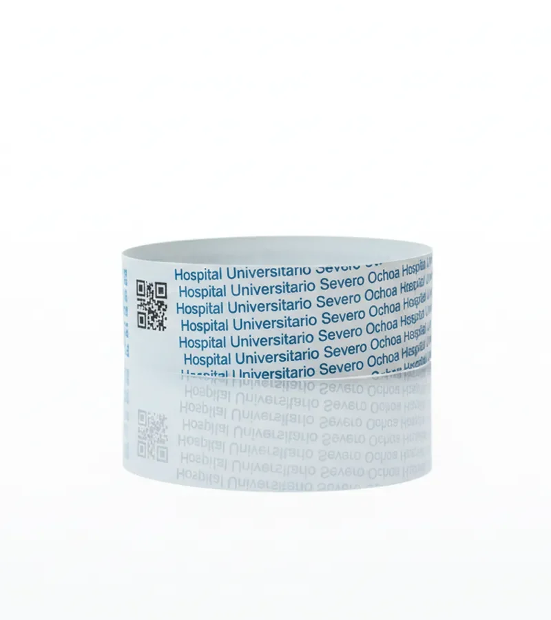 Brazalete enrollado de pulseras identificacion adulto 25 hospitales Hospital Severo Ochoa