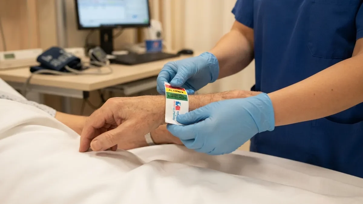 Enfermera aplicando el sistema manchester de triaje en el box de urgencias
