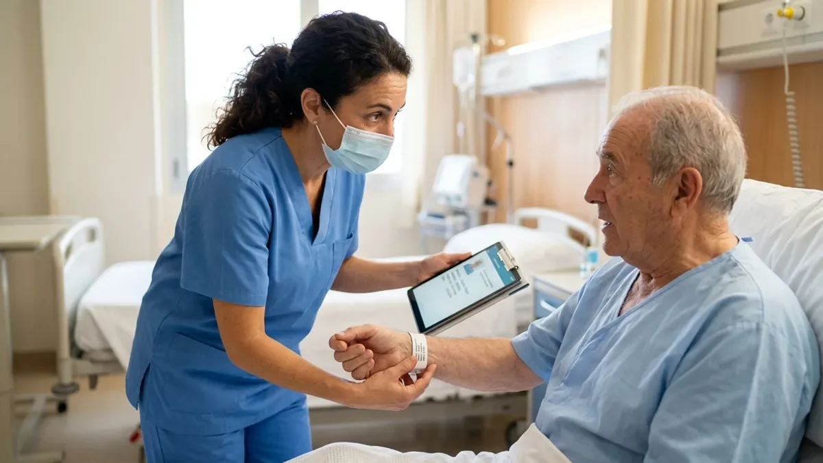 Aplicación del protocolo identificación inequívoca pacientes mediante pulsera sanitaria en hospital