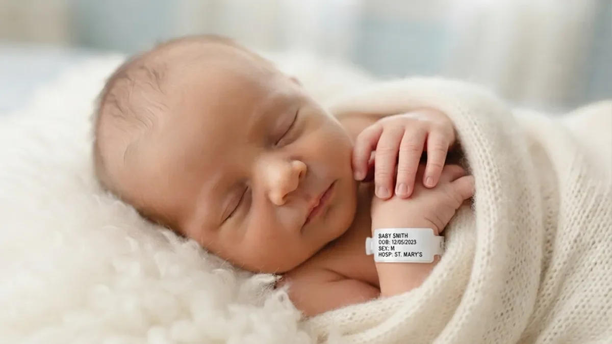 Pulseras de seguridad paciente pediátrica en unidad neonatal sin látex